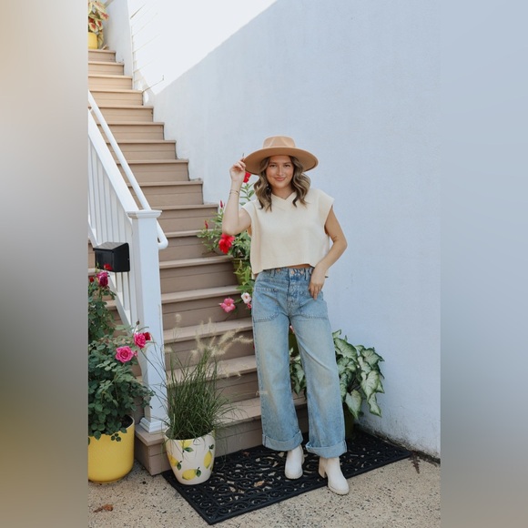 Free people We The Free Palmer Cuffed Jeans size 27 - Picture 2 of 5